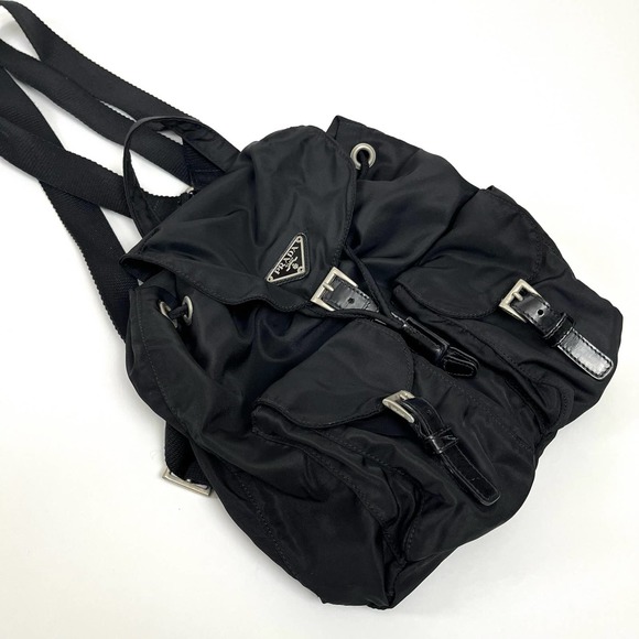 Prada Handbags - Authentic Prada Black Nylon Tessuto Backpack